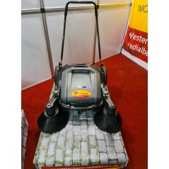 Hand sweeper K1S with collector for cleaning streets, sidewalks, garages, courtyards and industrial surfaces