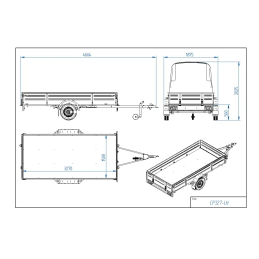 Kastihaagis CP327-LH PRIME plastkaanega