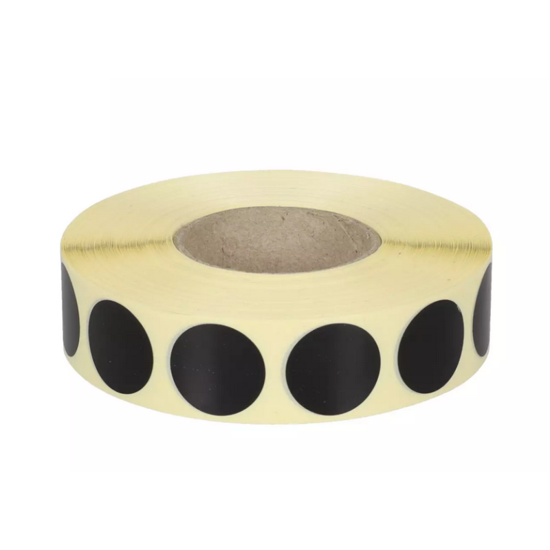 Märklehe kleepsud must 20mm