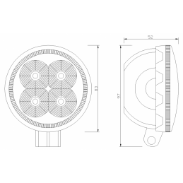 Töötuli 4 Led 14W 700LM